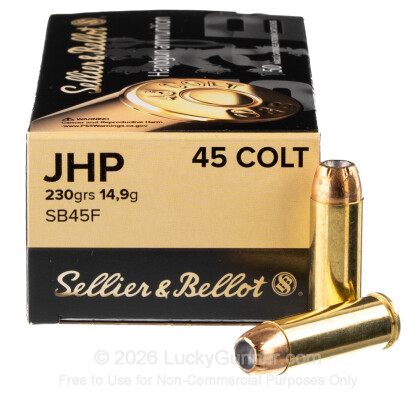 Image 2 of Shop by Popular Brand from Sellier & Bellot Image 2 of Sellier & Bellot .45 Long Colt Ammo