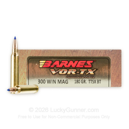 Image 1 of Barnes Ammo from Barnes Image 1 of Barnes .300 Winchester Magnum Ammo
