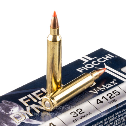 Large image of 204 Ruger Ammo In Stock  - 32 gr V-MAX - Fiocchi 204 Ruger Ammunition For Sale Online