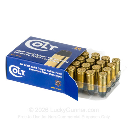 Large image of Cheap 40 S&W Ammo For Sale - 155 Grain SCHP Ammunition in Stock by Colt - 20 Rounds