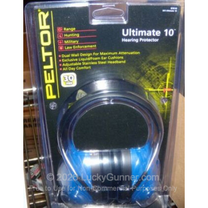 Large image of Peltor Blue Ultimate 10 Passive Earmuffs For Sale - 30 NRR - Peltor Hearing Protection in Stock
