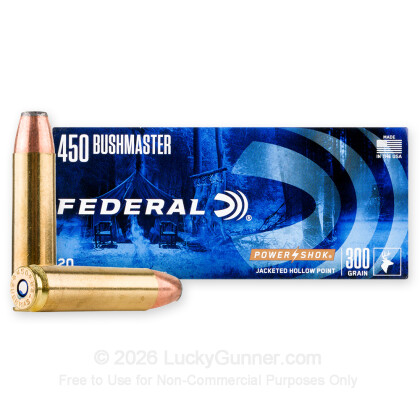 Image 2 of 450 Bushmaster Ammo from Federal Image 2 of Federal .450 Bushmaster Ammo