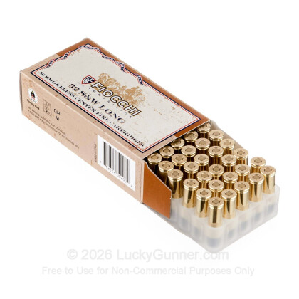 Large image of Bulk 32 S&W Long Ammo For Sale - 97 Grain LRN Ammunition in Stock by Fiocchi - 1000 Rounds