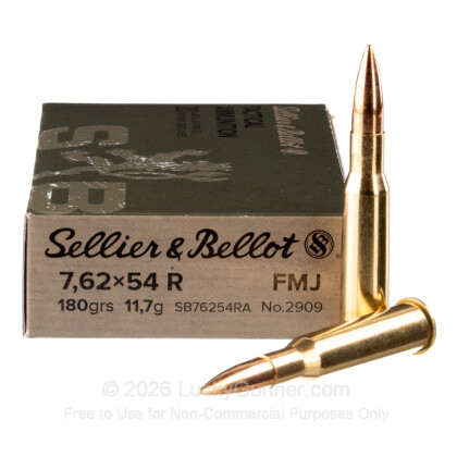 Image 2 of Sellier & Bellot Ammo from Sellier & Bellot Image 2 of Sellier & Bellot 7.62x54r Ammo