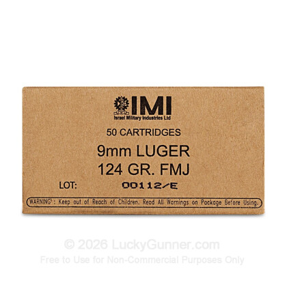 Image 2 of Israeli Military Industries 9mm Luger (9x19) Ammo