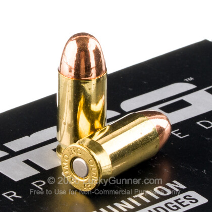 Large image of Cheap 45 ACP Ammo For Sale - 230 Grain TMJ Ammunition in Stock by Ammo Inc. - 50 Rounds
