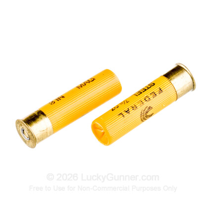 Large image of Cheap 20 Gauge Ammo For Sale - 3" 7/8 oz. #4 Steel Shot Ammunition in Stock by Federal Speed-Shok - 25 Rounds