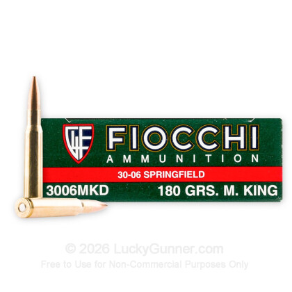 Large image of Bulk 30-06 Ammo For Sale - 180 Grain Sierra MatchKing Ammunition in Stock by Fiocchi - 200 Rounds