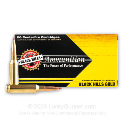 Large image of Premium 6.5 Creedmoor Ammo For Sale - 143 Grain ELD-X Ammunition in Stock by Black Hills Gold - 20 Rounds