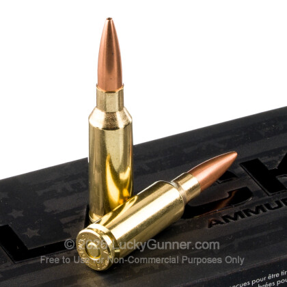 Large image of Premium 6mm ARC Ammo For Sale - 105 Grain HPBT Ammunition in Stock by Hornady BLACK - 20 Rounds