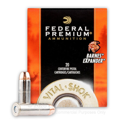 Large image of Premium 41 Mag Ammo For Sale - 180 Grain Barnes XPB HP Ammunition in Stock by Federal - 20 Rounds