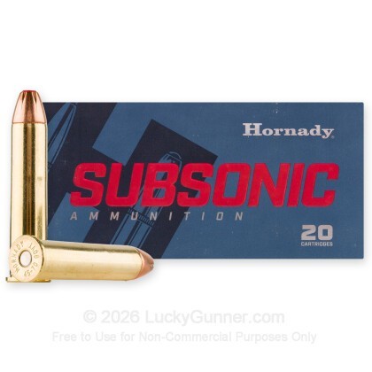 Large image of Hornady Subsonic 45-70 Govt Ammo For Sale - 410gr Sub-X - 200 Rounds