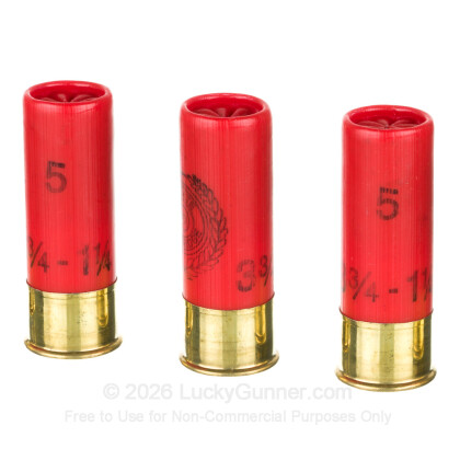 Large image of Cheap 12 Gauge Ammo For Sale - 2-3/4” 1-1/4oz. #5 Shot Ammunition in Stock by Estate High Velocity Hunting Load - 25 Rounds
