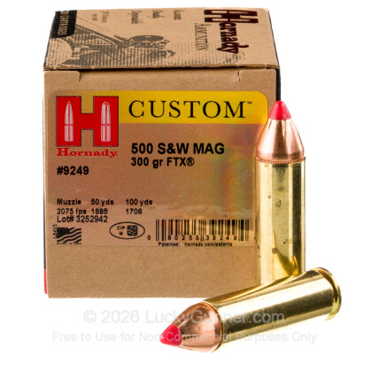 Image 1 of Hornady 500 S&W Magnum Ammo