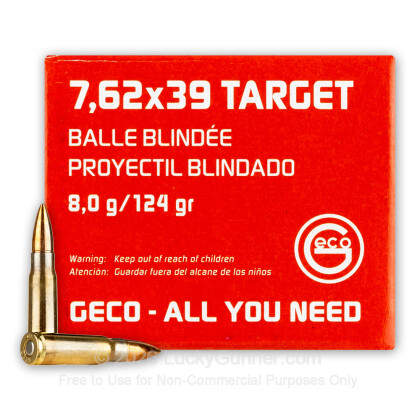 Image 2 of GECO 7.62X39 Ammo