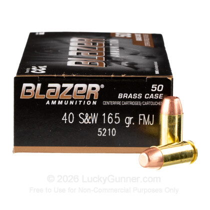 Image 2 of Blazer Brass Ammo from Blazer Brass Image 2 of Blazer Brass .40 S&W (Smith & Wesson) Ammo