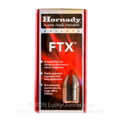 Large image of Bulk 460 S&W Magnum (.452") Bullets for Sale - 200 Grain FTX Bullets in Stock by Hornady - 50