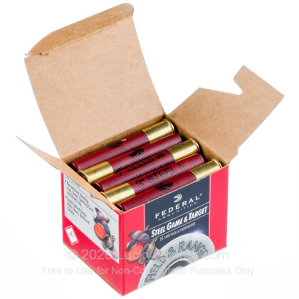Large image of Cheap 410 Bore Ammo For Sale - 3” 3/8oz. #6 Shot Ammunition in Stock by Federal Field & Range Steel Game & Target - 25 Rounds