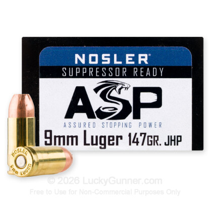 Image 1 of Nosler Ammunition 9mm Luger (9x19) Ammo