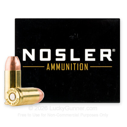 Image 2 of Nosler Ammunition 9mm Luger (9x19) Ammo