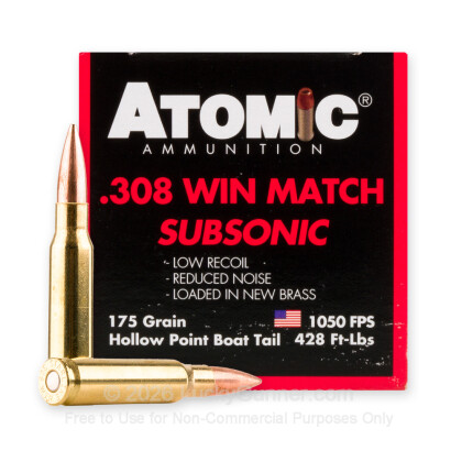 Image 1 of Atomic Ammunition .308 (7.62X51) Ammo