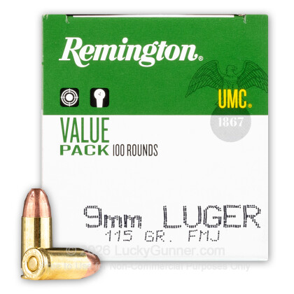 Image 1 of Remington 9mm Luger (9x19) Ammo