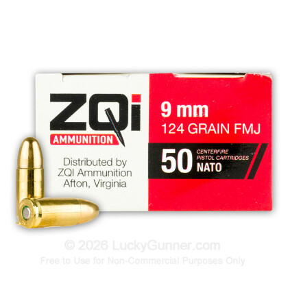 Image 2 of ZQI Ammunition 9mm Luger (9x19) Ammo