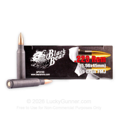 Image 2 of 223 Ammo from Brown Bear Image 2 of Brown Bear .223 Remington Ammo