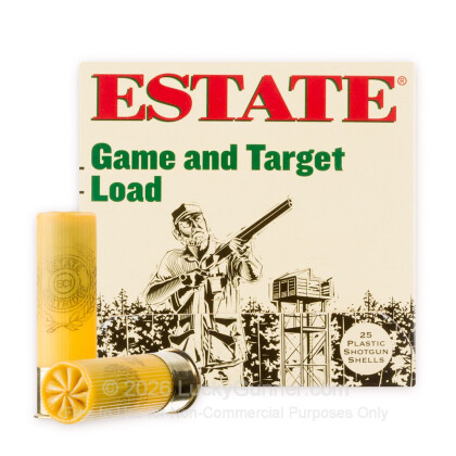 Large image of Cheap 20 Gauge Ammo - 2-3/4" Lead Shot shells - 7/8 oz - #7.5 - Estate Game and Target - 25 Rounds