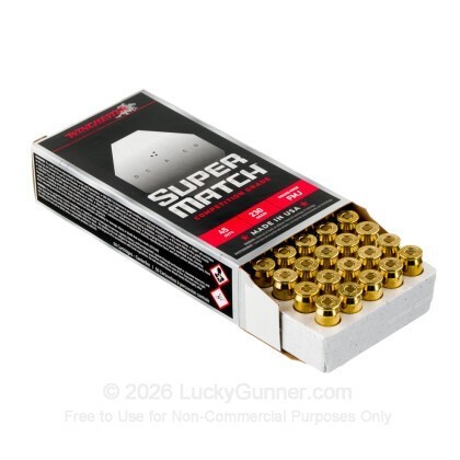 Large image of Winchester Super Match Major Power Factor 45 ACP Ammo For Sale - 230 Grain FMJ RN - 50 Rounds
