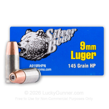 Image 2 of 9mm Ammo from Silver Bear Image 2 of Silver Bear 9mm Luger (9x19) Ammo