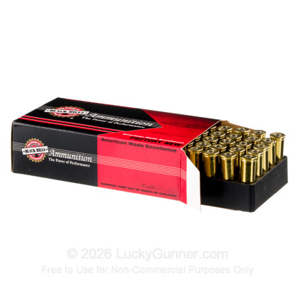 Large image of Premium 44 Mag Ammo For Sale - 240 Grain JHP Ammunition in Stock by Black Hills - 50 Rounds