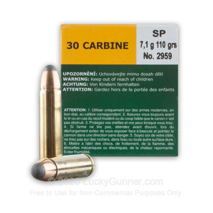 Image 2 of Sellier & Bellot 30 Carbine Ammo