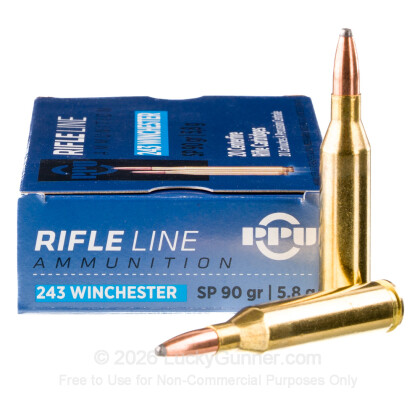 Large image of Bulk 243 Ammo For Sale - 90 gr SP - Prvi Partizan Ammo Online - 200 Rounds