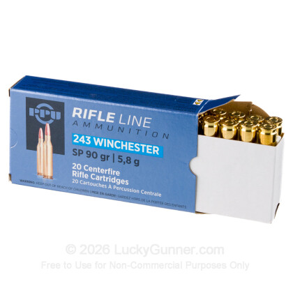 Large image of Bulk 243 Ammo For Sale - 90 gr SP - Prvi Partizan Ammo Online - 200 Rounds