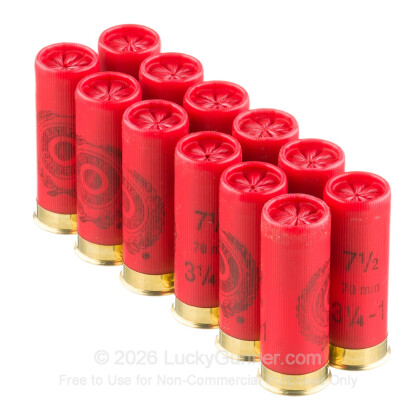 Large image of Bulk 12 Gauge Ammo - 2-3/4" Lead Shot shells - 1 oz - #7.5 - Estate - 250 Rounds