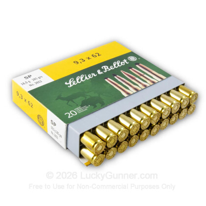 Image 3 of Sellier & Bellot 9.3x62 Mauser Ammo