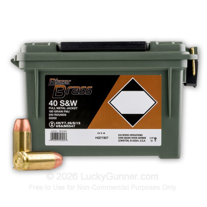Image 1 of Blazer Brass .40 S&W (Smith & Wesson) Ammo