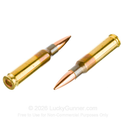 Large image of Premium 7.62x51 Ammo For Sale - 168 Grain Match HPBT Ammunition in Stock by Black Hills - 20 Rounds