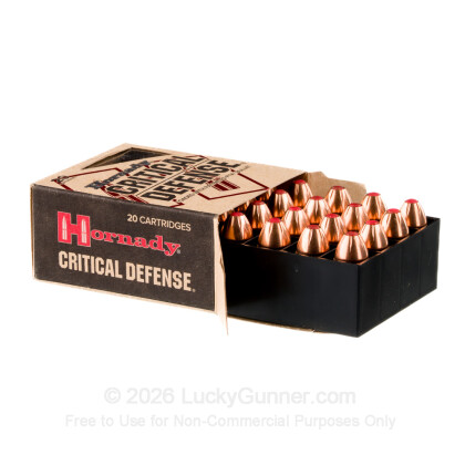 Large image of 45 ACP Defense Ammo For Sale - 185 gr JHP FTX Hornady Ammunition In Stock - 20 Rounds