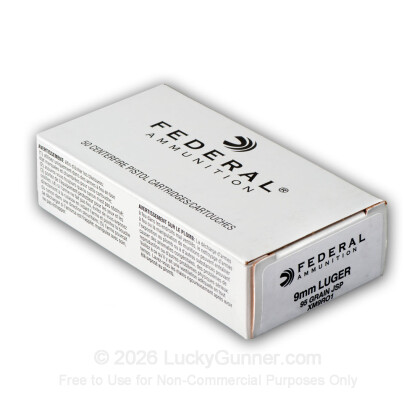 Image 2 of 9mm Ammo from Federal Image 2 of Federal 9mm Luger (9x19) Ammo