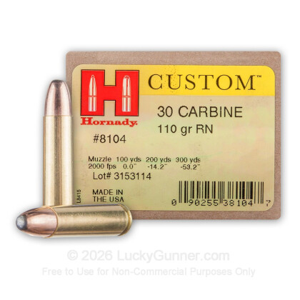 Image 1 of Hornady 30 Carbine Ammo