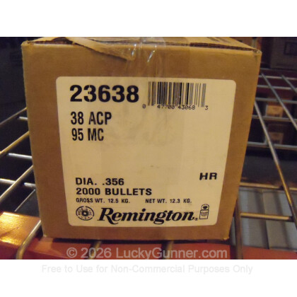 Large image of Bullets - 380 95 gr MC - Remington- 2000 (Bullets)