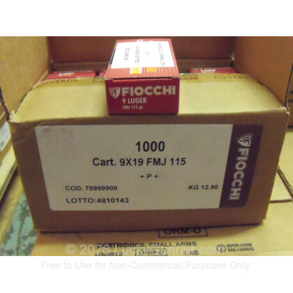 Image 2 of Fiocchi 9mm Luger (9x19) Ammo