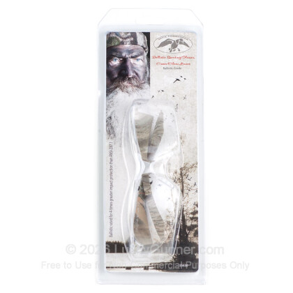 Large image of Duck Commander Clear Lens Camo Frame Shooting Glasses For Sale - 55630 - Ballistic Glasses in Stock