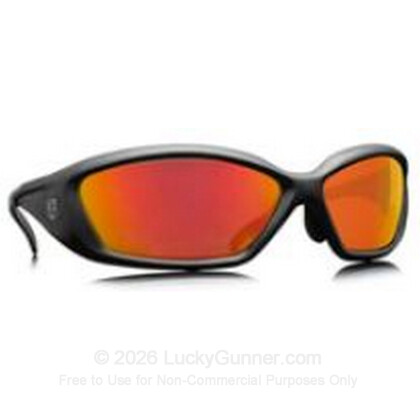 Large image of Revision Hellfly Ballistic Glasses -  Hellfly Ballistic Eyewear with Black Frame and Flame Mirror Lenses For Sale