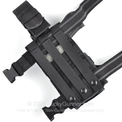 Large image of Ambidextrous Universal Configurable Holster - Belt / Leg-Drop / MOLLE From Eagle Industries - Black