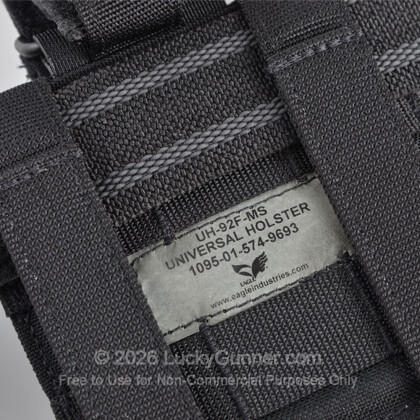 Large image of Ambidextrous Universal Configurable Holster - Belt / Leg-Drop / MOLLE From Eagle Industries - Black