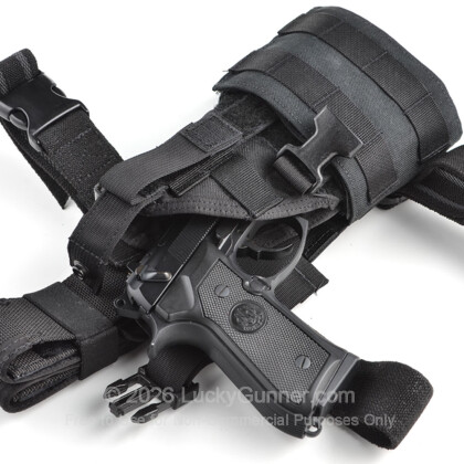 Large image of Ambidextrous Universal Configurable Holster - Belt / Leg-Drop / MOLLE From Eagle Industries - Black