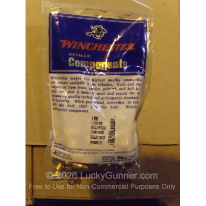 Large image of Bullets - 9mm 115 FMJ Hollow Base - Winchester - 2000 (Bullets)